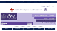 Desktop Screenshot of mora.edu.mx