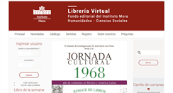 Desktop Screenshot of libreria.mora.edu.mx